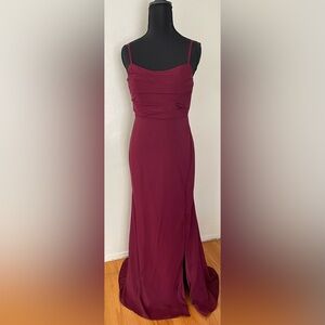 Burgundy Evening Gown